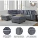 Marleton Denim 2 Piece LAF Chaise Sectional