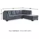 Marleton Denim 2 Piece RAF Chaise Sectional