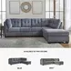 Marleton Denim 2 Piece Sleeper Sectional with Chaise