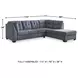 Marleton Denim 2 Piece Sleeper Sectional with Chaise