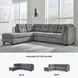 Marleton Gray 2 Piece LAF Chaise Sectional