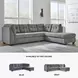 Marleton Gray 2 Piece RAF Chaise Sectional
