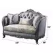 Ariadne Platinum 65" Loveseat with Pillows