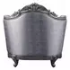 Ariadne Gray Upholstered Lounge Chair with Pillow