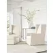 El Moro Beige Upholstered Moro Ottoman