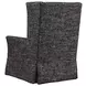 El Moro Black Upholstered Moro Swivel Chair