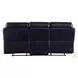 Aashi Navy Leather Reclining 90" Sofa