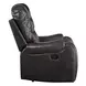 Braylon Magnetite Reclining 78" Loveseat with Console and Nailhead Trim