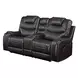 Braylon Magnetite Reclining 78" Loveseat with Console and Nailhead Trim
