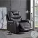 Braylon Magnetite Synthetic Leather Power Recliner