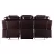 Braylon Brown Reclining 90" Sofa with Nailhead Trim