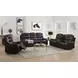 Braylon Brown Reclining 90" Sofa with Nailhead Trim