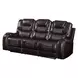 Braylon Brown Reclining 90" Sofa with Nailhead Trim