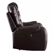 Braylon Brown Reclining 78" Loveseat with Console and Nailhead Trim