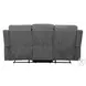 Kalen Gray Chenille Reclining 82" Sofa