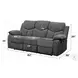 Kalen Gray Chenille Reclining 82" Sofa