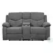 Kalen Gray Chenille Reclining Living Room Set