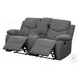 Kalen Gray Chenille Reclining Living Room Set