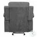 Kalen Gray Chenille Glider Recliner