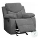 Kalen Gray Chenille Glider Recliner