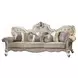 Picardy Beige Oversized 110" Sofa with Nailhead Trim