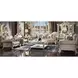 Picardy Beige Oversized 110" Sofa with Nailhead Trim