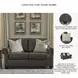 Roxmere Umber 72" Loveseat
