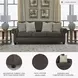 Roxmere Umber Queen Sleeper 98" Sofa