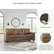 Bolsena Caramel 85" Sofa