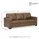 Bolsena Caramel 85" Sofa