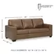 Bolsena Caramel Queen 85" Sofa Sleeper