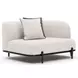 Madera Oatmeal 3 Piece Modular RAF Chaise Sectional with Pillows