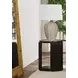 Rivera Espresso and Gold Tinted Round End Table