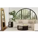 Rivera Espresso and Gold Tinted Round End Table