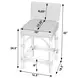 Serienna Black Counter Height Stool