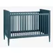 Modern Nursery Blue Convertible Crib