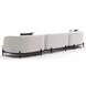 Madera Oatmeal 3 Piece Modular LAF Chaise Sectional with Pillows