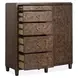 Timberlyn Espresso 5 Drawer Door Chest