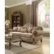 Ragenardus Pink 95" Sofa with Pillows and Nailhead Trim
