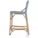 Creanly Baby Blue Rattan Counter Height Stool