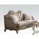 Chelmsford Beige Fabric and Antique Taupe Living Room Set with 5 Pillows