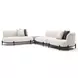 Madera Oatmeal 4 Piece Modular Corner L Sectional with Pillows