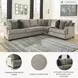 Bovarian Stone Large LAF Sectional