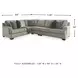 Bovarian Stone Large RAF Sectional