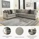Bovarian Stone Large RAF Sectional