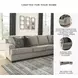 Bovarian Stone 4 Piece Sectional with LAF Loveseat