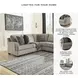 Bovarian Stone 4 Piece Sectional with RAF Loveseat