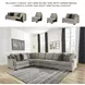 Bovarian Stone 4 Piece Sectional with RAF Loveseat