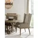 Cypress Point Milton Beige and Tan Upholstered Host Chair with Nailhead Trim