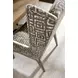 Cypress Point Milton Beige and Tan Upholstered Host Chair with Nailhead Trim